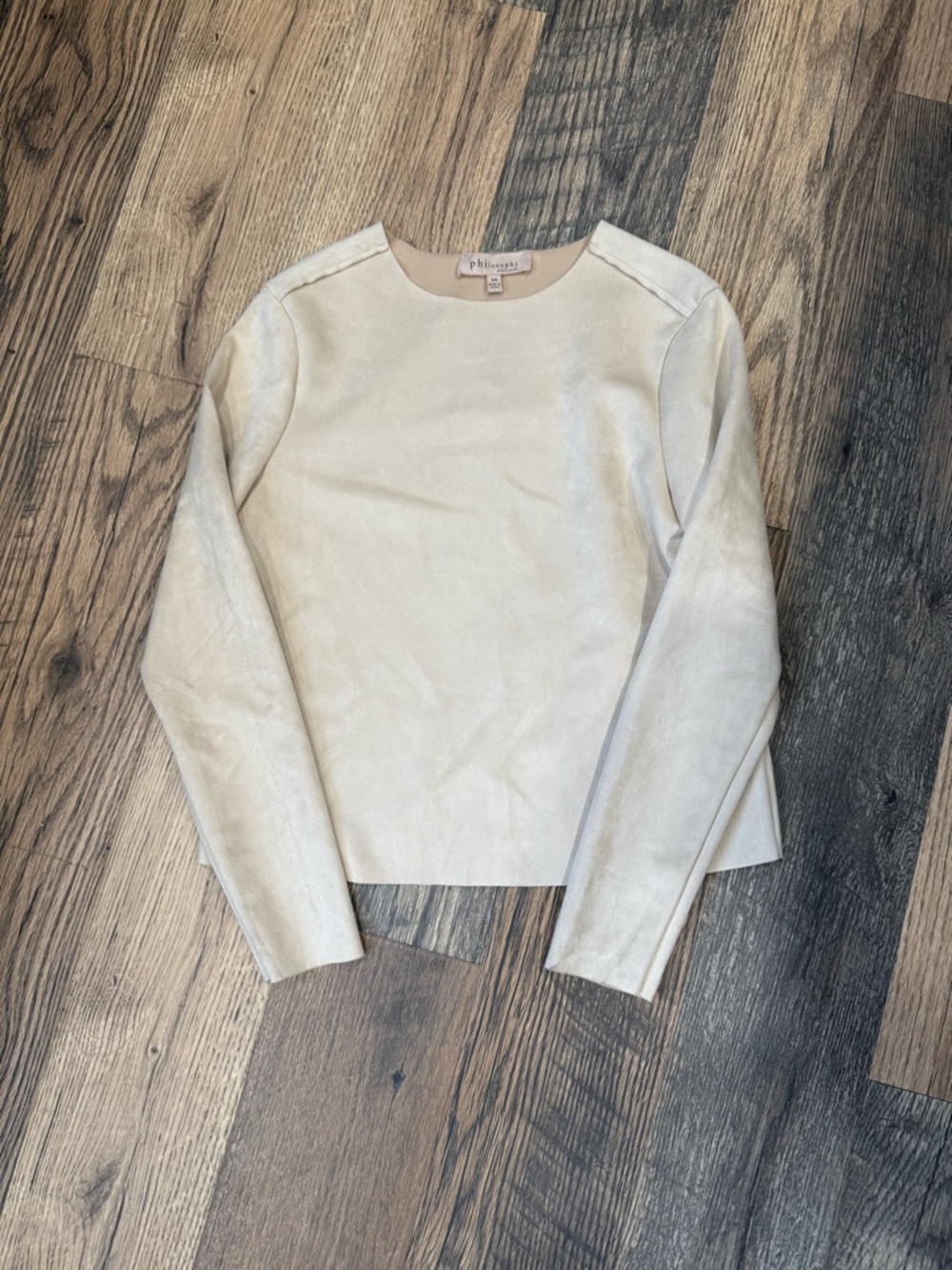 Philosophy Republic Clothing Long Sleeve Blouse in Light Beige